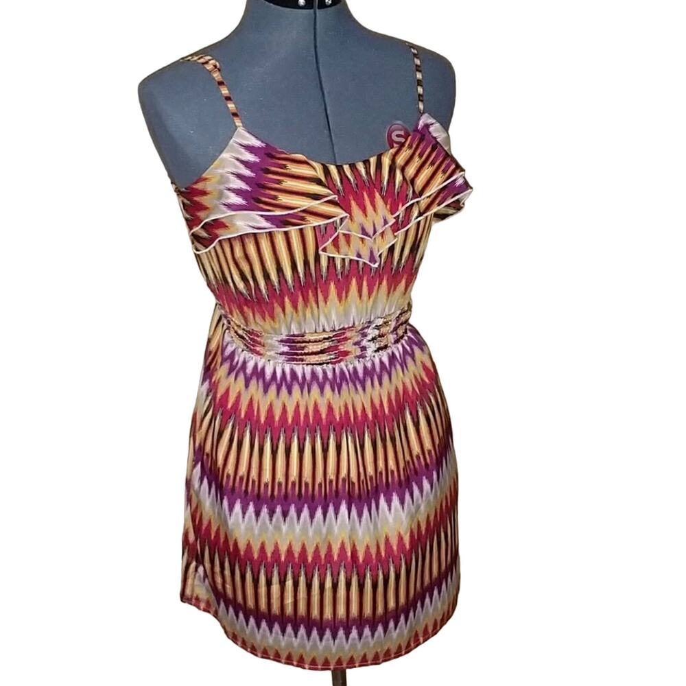Love Reign bright print Fun Juniors mini dress small